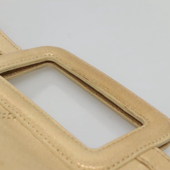 BURBERRY Blue Label Hand Bag Leather 2way Gold - Picture 8 of 15